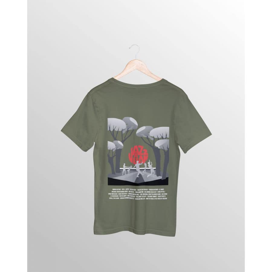 Tee shirt homme vert 63eme Festival Jazz à Juan