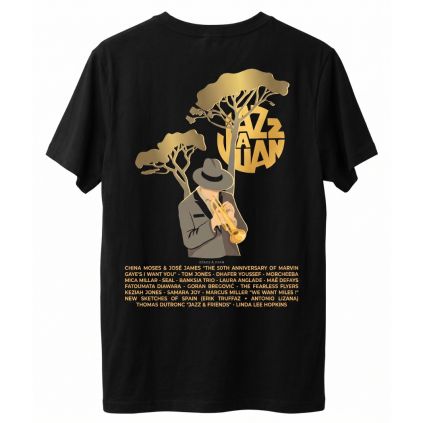 Tee shirt homme noir 65ème Festival Jazz à Juan