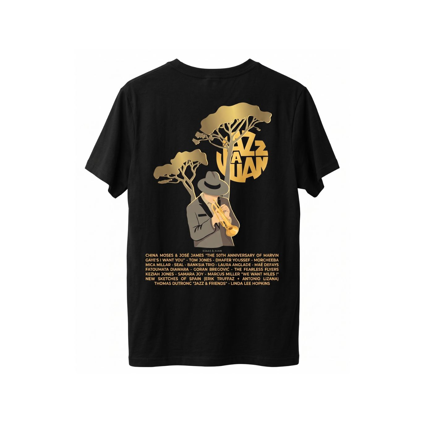 Tee shirt homme noir 65ème Festival Jazz à Juan